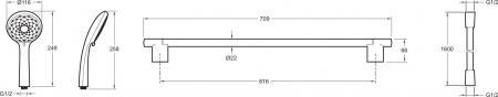 Фото душевой гарнитур jacob delafon awaken e99899ru-cp