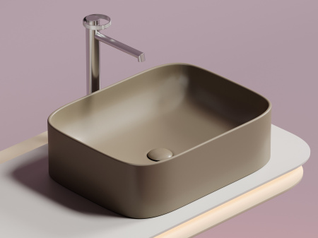 Фото раковина накладная ceramicanova element 50.5 см, цвет: капучино cn6052mc