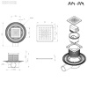 Фото душевой трап am.pm masterflow 10 см w01bd-p11-010-01sb