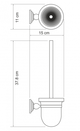 Фото щетка для унитаза wasserkraft ammer k-7027