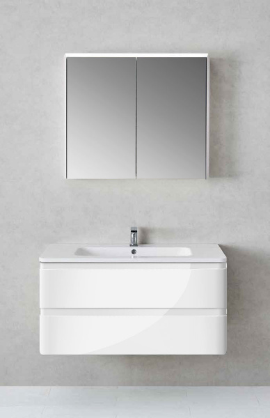 Фото тумба под раковину vincea alba 100 см vmc-1a100lw