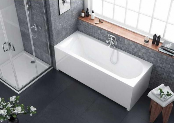 Фото акриловая ванна excellent aurum slim 170x70 см waex.aur17whs