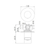 Фото встраиваемый смеситель для душа webert one-b nb880101015
