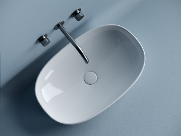 Фото раковина накладная ceramicanova element 60 см, цвет: белый cn5039