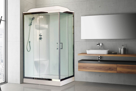 Фото душевая кабина royal bath нр rb8120hp6-wt-ch-l 120x80 см