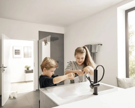 Фото смеситель для раковины hansgrohe finoris 76063670