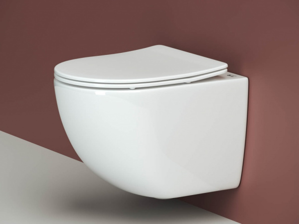 Фото унитаз подвесной, безободковый ceramicanova forma cn3009