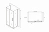 Фото душевое ограждение abber schwarzer diamant 100x80 см ag30100mh-s80m-s80m