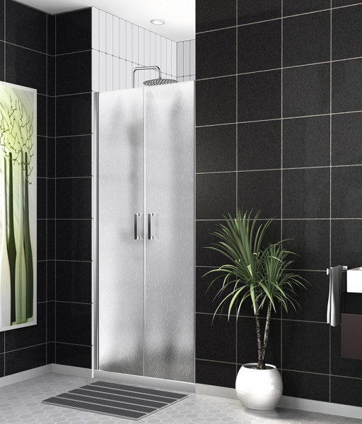 Фото душевая дверь 	belbagno uno 100 см uno-b-2-100-ch-cr