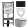 Унитаз с инсталляцией Сет 4 в 1 Ceramicanova CN3009_1001B_1000