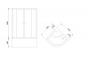 Фото душевое ограждение royal bath bk rb100bk-c-ch 100x100 см