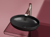 Фото раковина накладная ceramicanova element 50.2 см, цвет: черный cn6056mb