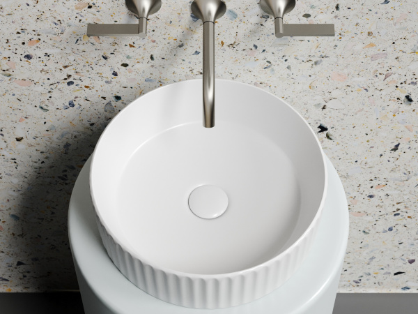 Фото раковина накладная ceramicanova element 36 см, цвет: белый cn6057mw