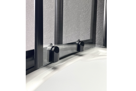 Фото душевое ограждение royal bath bk rb100bk-t-bl 100x100 см