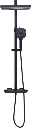 Фото душевая стойка allen brau infinity 5.21030-31 черный матовый