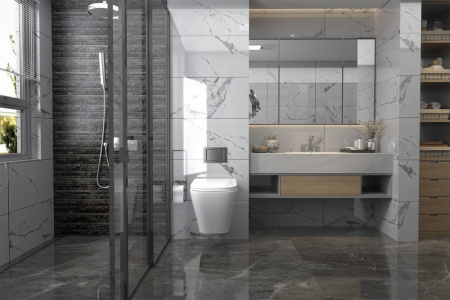 Фото унитаз с инсталляцией abber rechteck ac1201-ac0105-ac0121mch