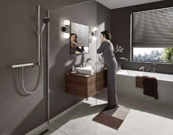 Фото смеситель на борт ванны hansgrohe vivenis 75444000