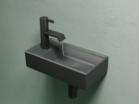 Фото раковина подвесная ceramicanova element 41.7 см, цвет: антрацит cn6051rmdh