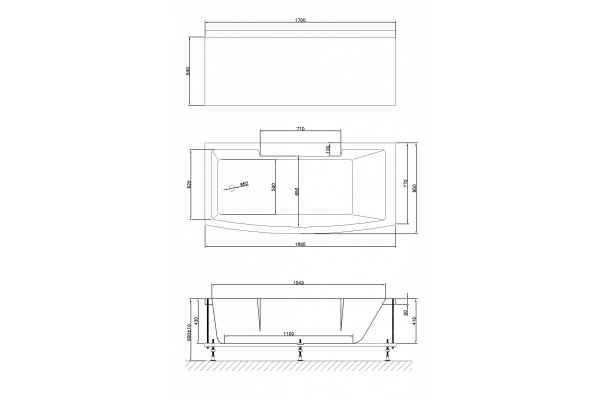 Фото акриловая ванна royal bath fato rb326100 170x85 см