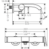 Фото смеситель для ванны hansgrohe vivenis 75420700_vstvo