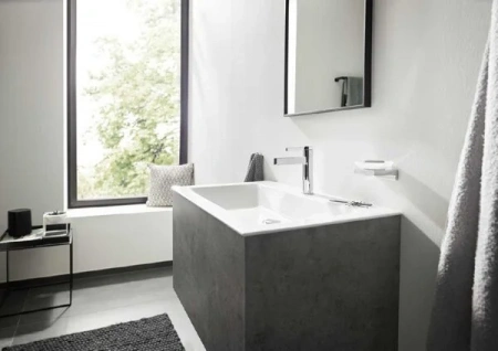 Фото смеситель для раковины hansgrohe finoris 76020000_vstvo