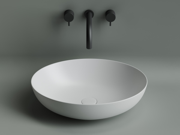 Фото раковина накладная ceramicanova element 52 см, цвет: белый cn6017mw