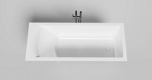 Фото ванна из искусственного камня salini cascata kit 170x70 см 104823m матовая