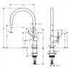 Фото смеситель для кухонной мойки hansgrohe talis 72804000