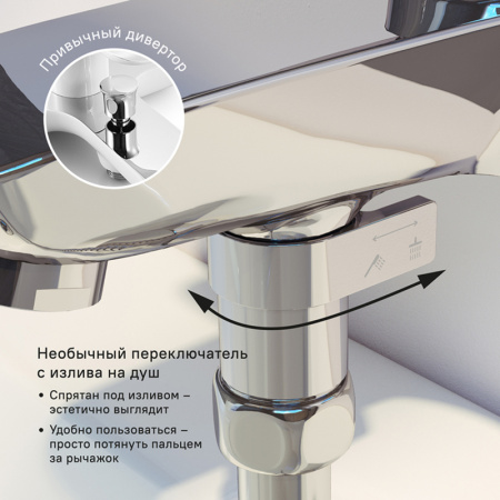 Фото смеситель для ванны iddis stone stosb00i02wa