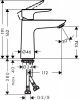 Фото смеситель для раковины hansgrohe talis e 71714000
