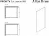 Фото душевая стенка allen brau priority 80 3.31041.ba серебро