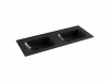 Фото раковина накладная ceramicanova element 121 см, цвет: черный cn7004mb