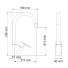 Фото смеситель для кухни wasserkraft leine 3507