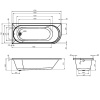 Фото акриловая ванна am.pm x-joy 170x70 см w94a-170l70w-a