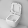 Фото унитаз подвесной безободковый с сиденьем am.pm gem c901701sc