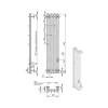 Фото электрический полотенцесушитель indigo style 3 pro 90/18 lspre90-18mkgdrt
