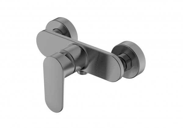 Фото смеситель для душа акватек ника aq1860bgm,цвет: сталь