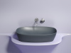 Фото раковина накладная ceramicanova element 60 см, цвет: антрацит cn6049mdh