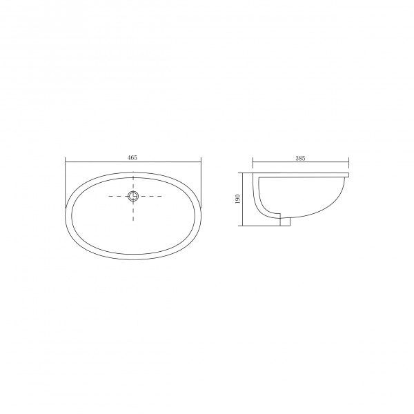 Фото раковина встраиваемая акватек 46.5 см aq0181-00