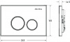 Фото клавиша смыва allen brau priority 9.20001.mg