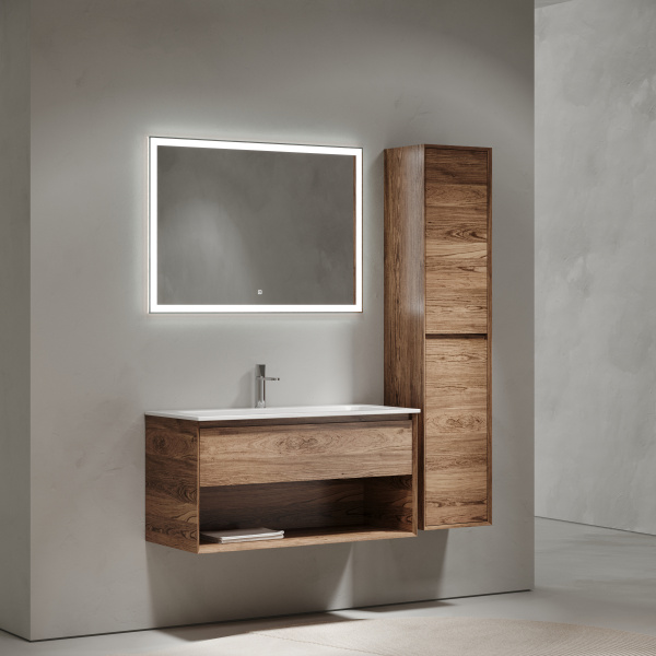 Фото тумба под раковину sancos marmi 2.0 100 см, цвет: дуб чарльстон mr2.0100ech