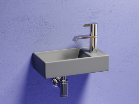 Фото раковина подвесная ceramicanova element 41.7 см, цвет: антрацит cn6051lmh