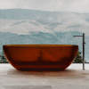 Ванна из полиэфирной смолы Abber Kristall 170x75 см AT9703Opal коричневая