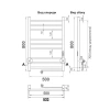 Фото электрический полотенцесушитель indigo line trinity 80/50 lсlte80-50gnsrt