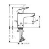 Фото смеситель для раковины hansgrohe logis 71100670