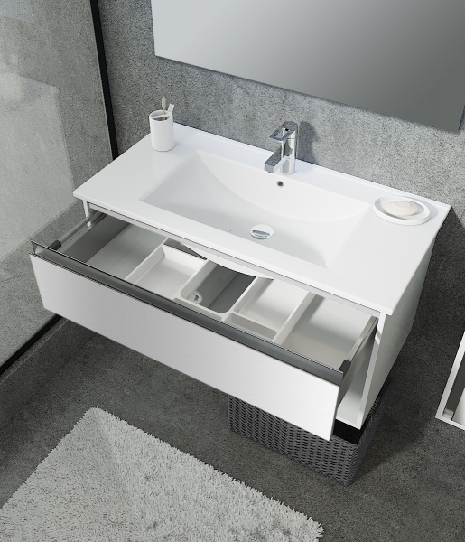 Фото тумба с раковиной sanvit контур 75 см kkont075w