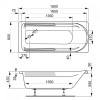 Фото акриловая ванна vagnerplast hera 180x80 см