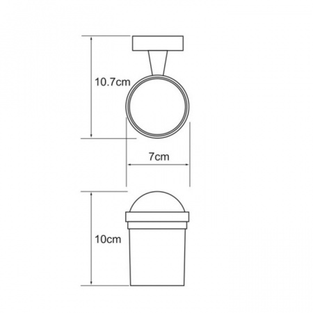 Фото подстаканник одинарный wasserkraft isen k-4028