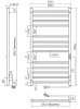 Фото электрический полотенцесушитель indigo attic romb 100/50 без полки lсlatcre100-50brrt