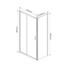 Фото душевой уголок vincea garda 160x100 см vsr-1g1016cl